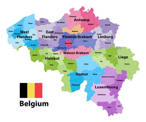 Belgium : Major Cities and Municipalities .